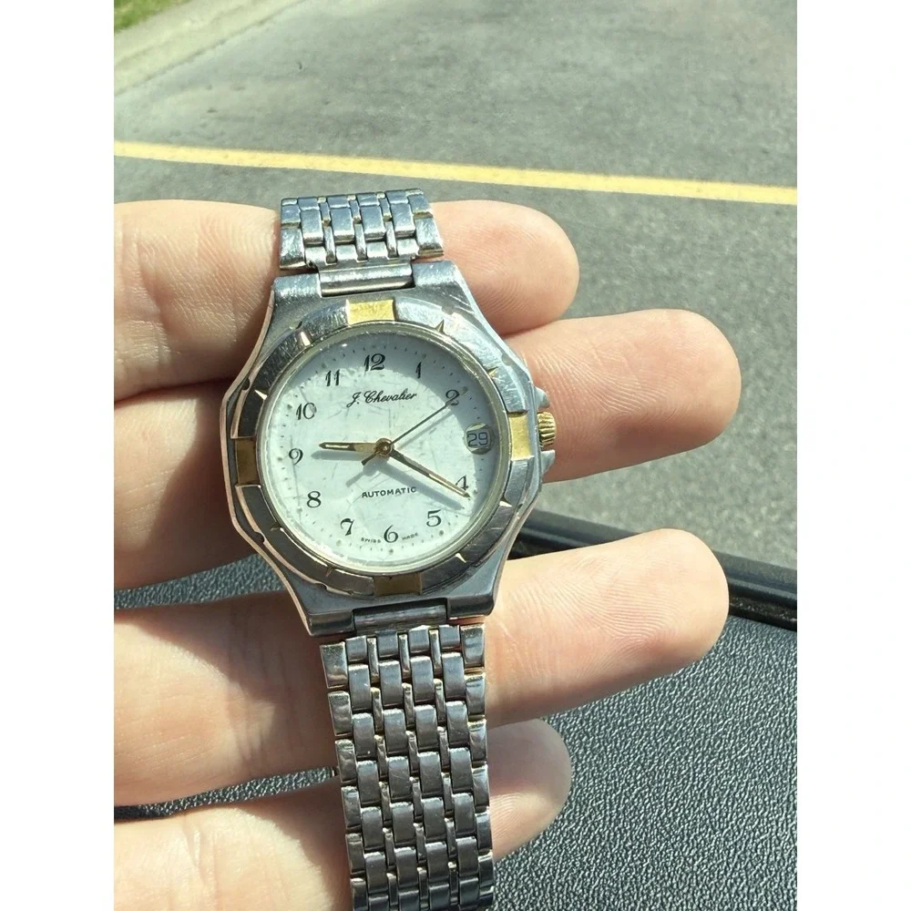 J Chevalier Swiss Watch Eta Automatic Vintage